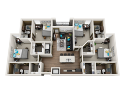 4-bedroom floor plan image