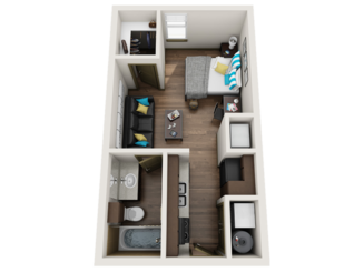 A Floor plan layout