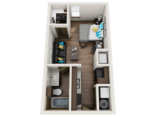 A Floor plan layout