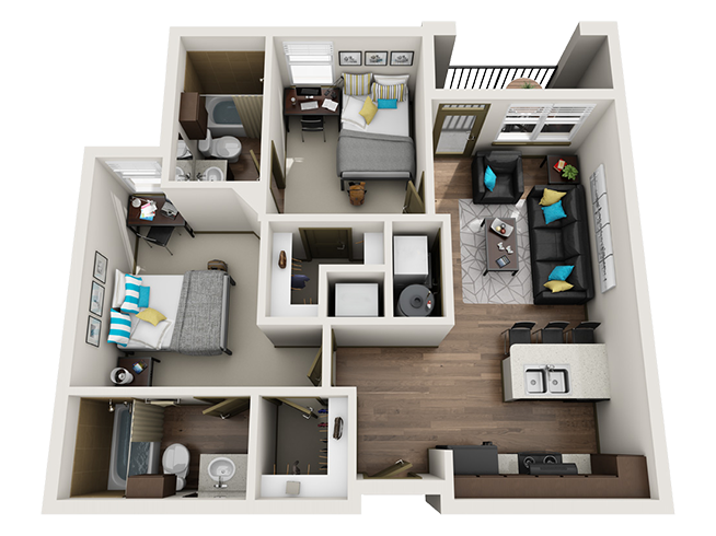 B Floor plan layout