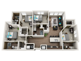 D3 Floor plan layout