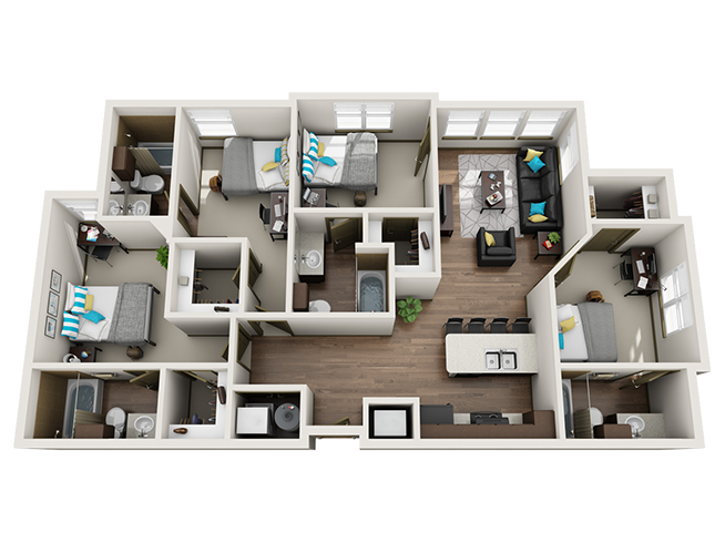 D3 Floor plan layout