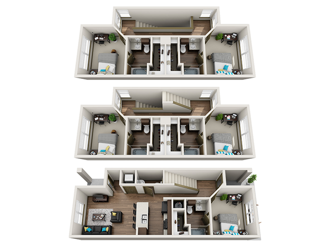 E Floor plan layout