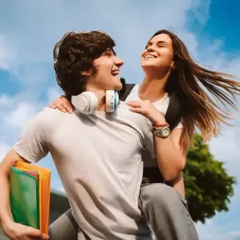 two young college students